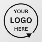 Creëer uw eigen Custom  Business Logo Raamsticker (Vel)
