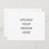 Creëer Uw eigen Custom Design Briefkaart Uitnodigi (Voorkant / Achterkant)