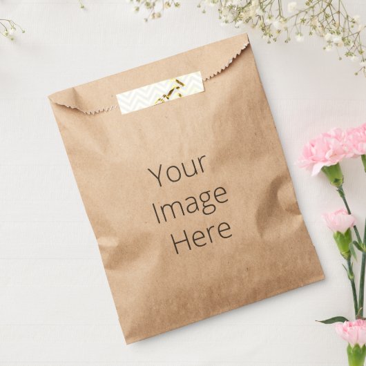 Creëer Uw Eigen Custom Ecru Favor Bag Bedankzakje (Gezegeld)