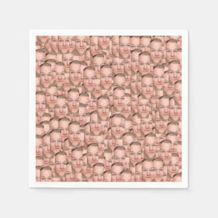 Creëer uw eigen Custom Funny Photo Collage Servet