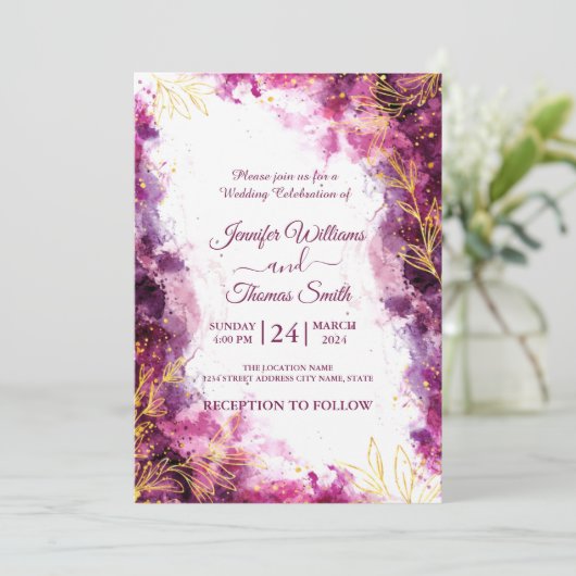 Creëer uw eigen Custom Save the Date Wedding Kaart (Staand voorkant)