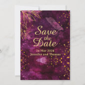 Creëer uw eigen Custom Save the Date Wedding Kaart (Achterkant)