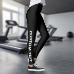Creëer Uw Eigen Custom Zwart Leggings<br><div class="desc">Creëer Uw eigen aangepaste zwarte Leggings.</div>