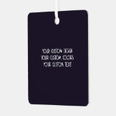 Creëer Uw Eigen Custom Zwart Metalen Ornament (Voorkant links)