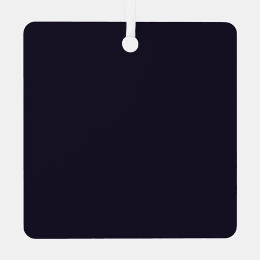 Creëer Uw Eigen Custom Zwart Metalen Ornament (Achterkant)