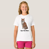 Creëer Uw eigen Cute Cat-foto T-shirt (Voorkant volledig)