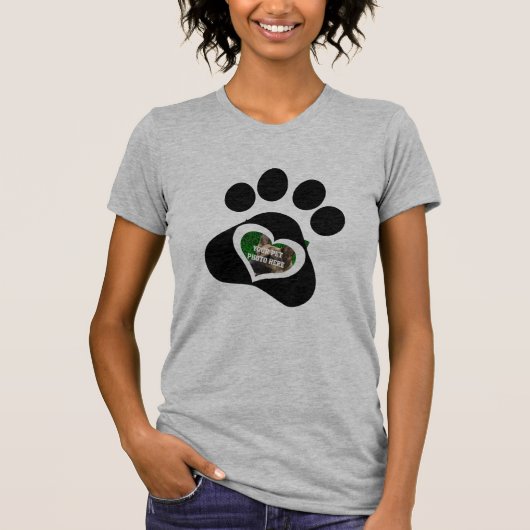 Creëer Uw eigen Cute Dog Pet Photo T-shirt Design (Voorkant)