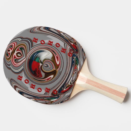 Creëer Uw eigen Cute Nice en mooie kerstkunst Tafeltennisbatje (Zijkant)