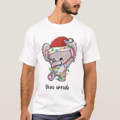 Creëer Uw eigen Dabbing Christmas Koala T-shirt (Voorkant)
