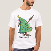 Creëer Uw eigen Dabbing Kerstboom T-shirt (Voorkant)