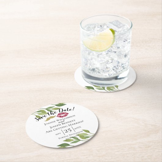 Creëer uw eigen dank u onderzetter trouwdag blad (Insitu)