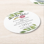 Creëer uw eigen dank u onderzetter trouwdag blad (Gebogen)