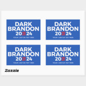 Creëer Uw eigen Dark Brandon 2024 Rechthoekige Sticker (Vel)