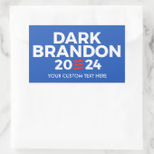 Creëer Uw eigen Dark Brandon 2024 Rechthoekige Sticker (Tas)