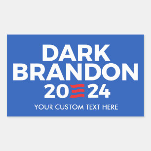 Creëer Uw eigen Dark Brandon 2024 Rechthoekige Sticker