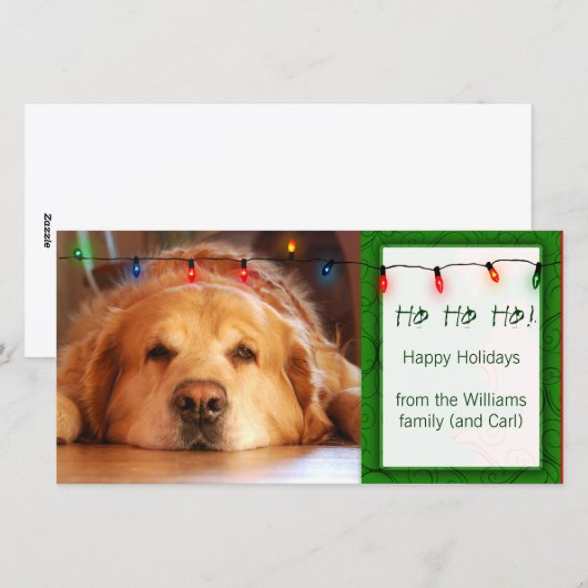 Creëer uw eigen de vakantiekaart van de feestdagenkaart (Voorkant / Achterkant)