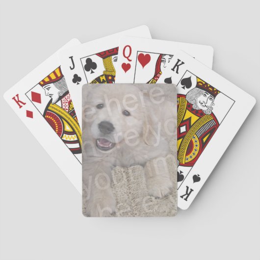 Creëer uw eigen deck met foto-afspeelkaarten voor  pokerkaarten (Achterkant)