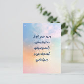 Creëer Uw eigen deegment Motivatie citaat Briefkaart (Staand voorkant)