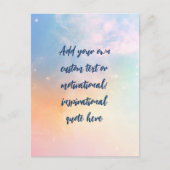 Creëer Uw eigen deegment Motivatie citaat Briefkaart (Voorkant)