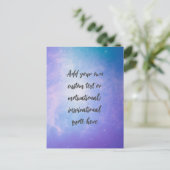 Creëer Uw eigen deegment Motivatie citaat Briefkaart (Staand voorkant)