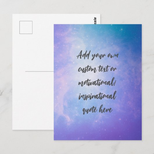 Creëer Uw eigen deegment Motivatie citaat Briefkaart (Voorkant / Achterkant)