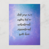 Creëer Uw eigen deegment Motivatie citaat Briefkaart (Voorkant)