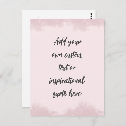 Creëer Uw eigen deegment Motivatie citaat Briefkaart (Voorkant / Achterkant)