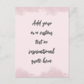 Creëer Uw eigen deegment Motivatie citaat Briefkaart (Voorkant)