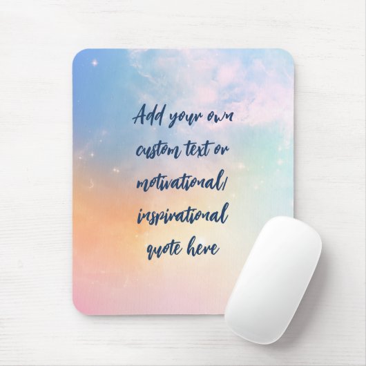 Creëer Uw eigen deegment Motivatie citaat Muismat (Met muis)