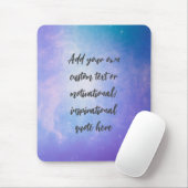 Creëer Uw eigen deegment Motivatie citaat Muismat (Met muis)