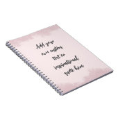 Creëer Uw eigen deegment Motivatie citaat Notitieboek (Rechterzijde)