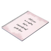 Creëer Uw eigen deegment Motivatie citaat Notitieboek (Linkerzijde)