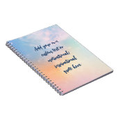 Creëer Uw eigen deegment Motivatie citaat Notitieboek (Rechterzijde)