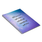 Creëer Uw eigen deegment Motivatie citaat Notitieboek (Rechterzijde)