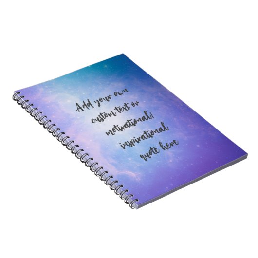 Creëer Uw eigen deegment Motivatie citaat Notitieboek (Rechterzijde)