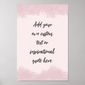 Creëer Uw eigen deegment Motivatie citaat Poster (Voorkant)