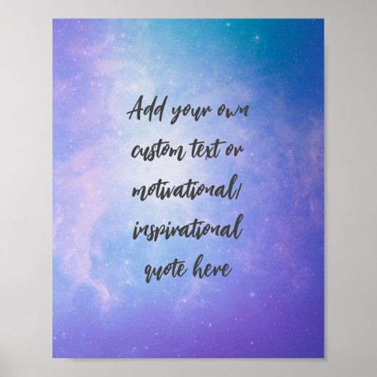 Creëer Uw eigen deegment Motivatie citaat Poster (Voorkant)