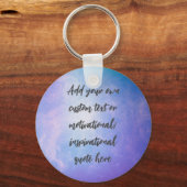 Creëer Uw eigen deegment Motivatie citaat Sleutelhanger (Voorkant)