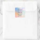 Creëer Uw eigen deegment Motivatie citaat Vierkante Sticker (Tas)