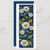 Creëer Uw Eigen Denim Daisies Bladwijzer Kaart (Voorkant / Achterkant)