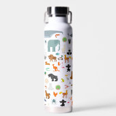 Creëer uw eigen dierentuin - aangepaste naam waterfles (Voorkant)