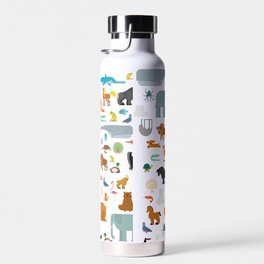 Creëer uw eigen dierentuin - aangepaste naam waterfles (Rechts)