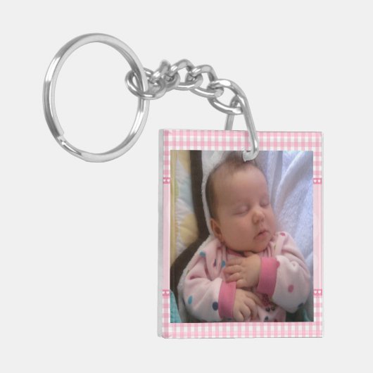 Creëer Uw eigen dij Gift Acrylic Little Girl Sleutelhanger (Voorkant Links)