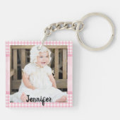 Creëer Uw eigen dij Gift Acrylic Little Girl Sleutelhanger (Achterkant)