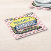 Creëer Uw Eigen Diner van de jaren '50 van de Kartonnen Onderzetters (Schuin)