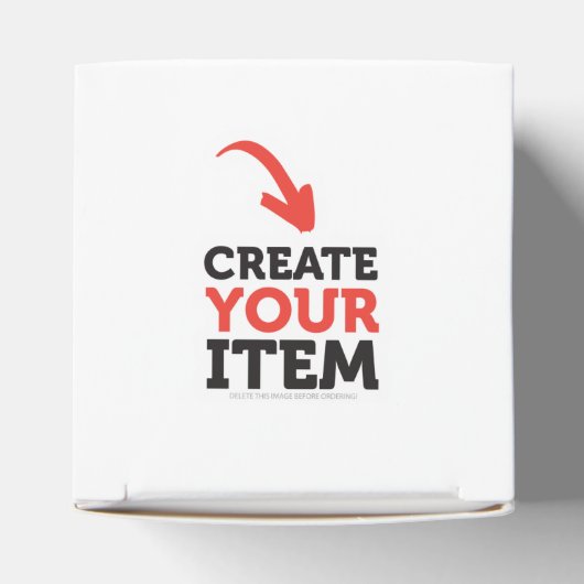 CREËER-UW-EIGEN DIY Aangepast huwelijksontwerp upl Bedankdoosjes (Bovenkant)