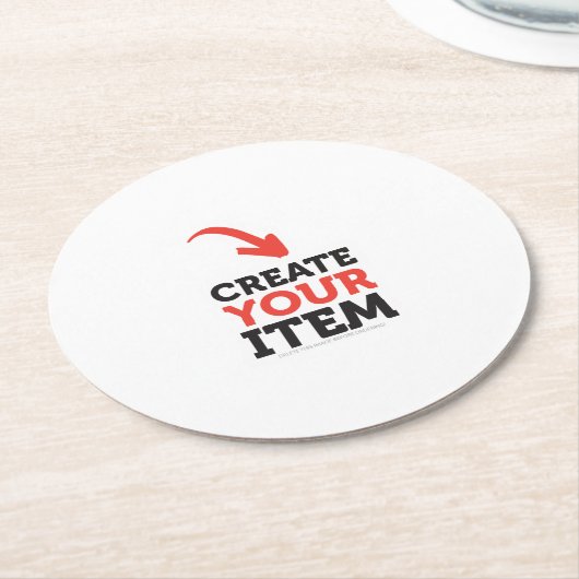 CREËER-UW-EIGEN DIY Aangepast huwelijksontwerp upl Ronde Kartonnen Onderzetter (Gebogen)