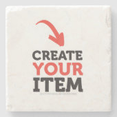 CREËER-UW-EIGEN DIY Aangepast om ontwerphandbedien Stenen Onderzetter (Voorkant)