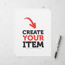 CREËER-UW-EIGEN DIY Aangepast om uw ontwerp te upl