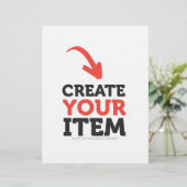 CREËER-UW-EIGEN DIY Aangepast om uw ontwerp te upl (Staand voorkant)